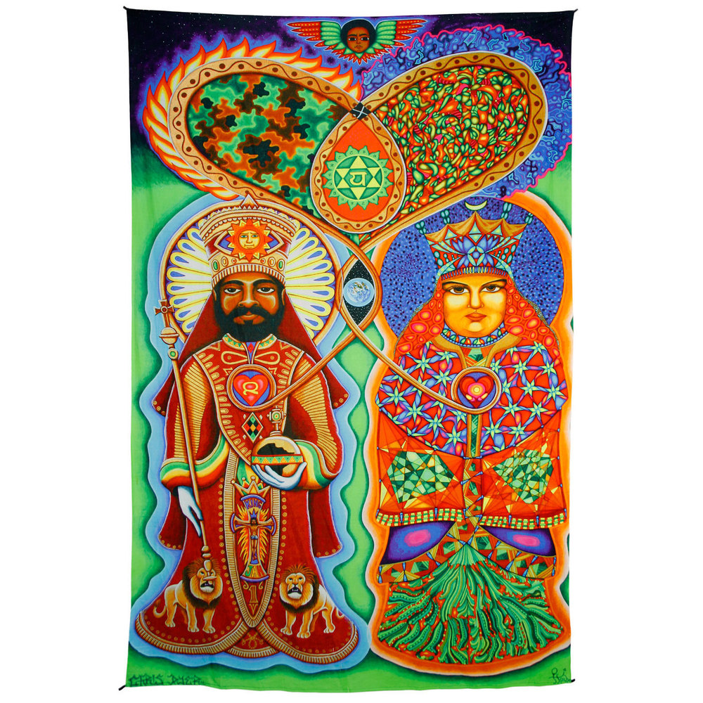 Royalty Heady Art Print Tapestry 53x85" by Sunshine Joy